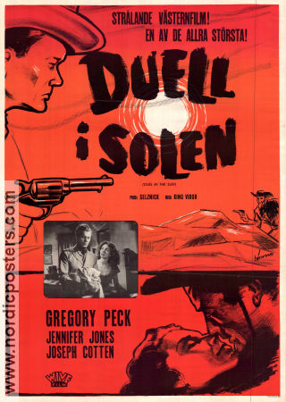Duel in the Sun 1948 movie poster Gregory Peck Jennifer Jones King Vidor Mountains