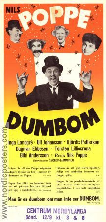 Dumbom 1953 poster Inga Landgré Nils Poppe