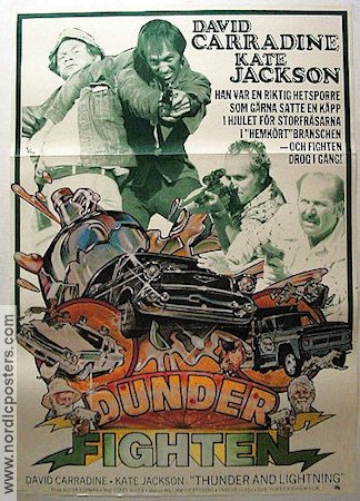 Thunder and Lightning 1977 poster David Carradine Corey Allen