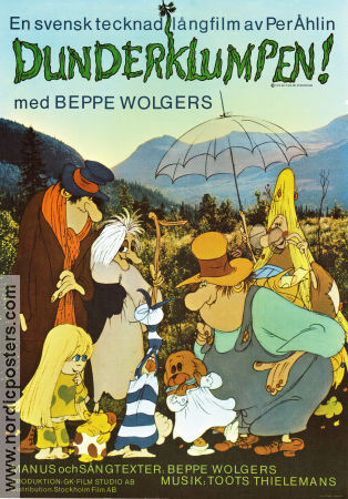 Dunderklumpen 1974 poster Beppe Wolgers Per Åhlin