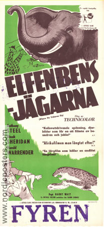 Elfenbensjägarna 1951 poster Anthony Steel Dinah Sheridan Harold Warrender Harry Watt Hitta mer: Africa