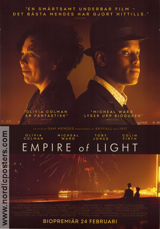 Empire of Light 2022 movie poster Olivia Colman Micheal Ward Colin Firth Sam Mendes