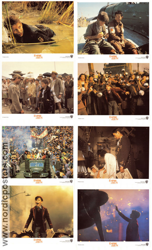 Empire of the Sun 1987 lobby card set Christian Bale Steven Spielberg