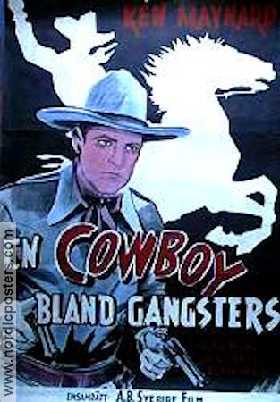 En cowboy bland gangsters 1943 poster Ken Maynard Hoot Gibson Jack La Rue Alan James