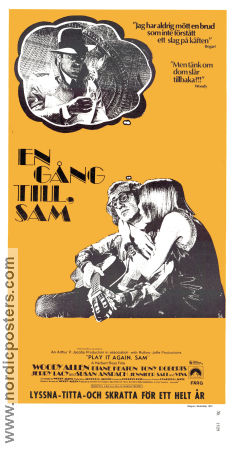 Play it Again Sam 1972 movie poster Diane Keaton Woody Allen Instruments