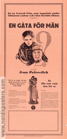 En gåta för män 1926 poster Ivan Petrovic Arlette Marchal Gaston Modot Marco de Gastyne