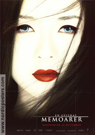 Memoirs of a Geisha 2005 movie poster Ziyi Zhang Ken Watanabe Michelle Yeoh Rob Marshall Asia