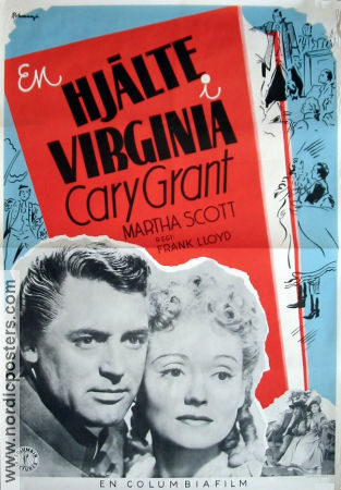 The Howards of Virginia 1940 movie poster Cary Grant Martha Scott Cedric Hardwicke Frank Lloyd