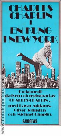 A King in New York 1957 movie poster Dawn Addams Maxine Audley Charlie Chaplin