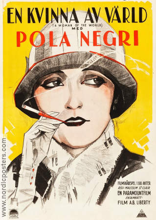 A Woman of the World 1925 poster Pola Negri Malcolm St Clair
