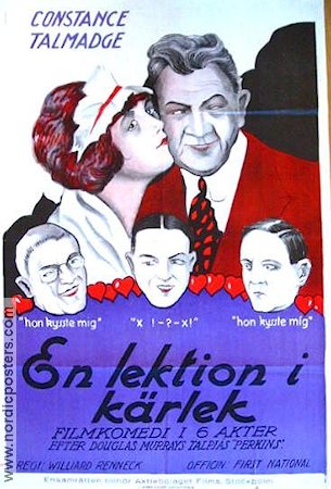 Lesson in Love 1921 movie poster Constance Talmadge