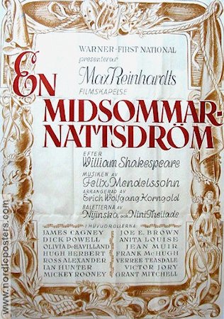 A Midsummer Night´s Dream 1936 poster 