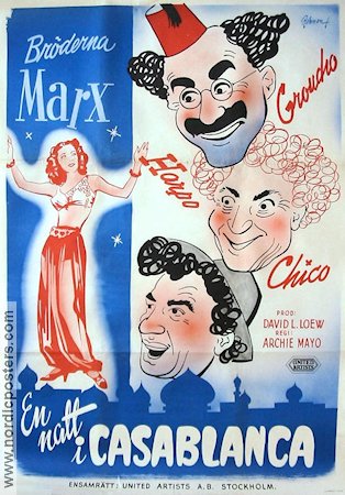 A Night in Casablanca 1946 poster Marx Brothers