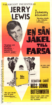 En sån jäkel till farsa 1965 poster Sebastian Cabot Neil Hamilton Jerry Lewis