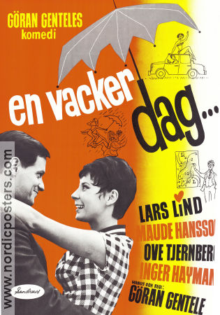 En vacker dag 1963 movie poster Lars Lind Maud Hansson Inger Hayman Göran Gentele