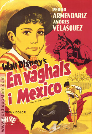 The Littlest Outlaw 1955 movie poster Pedro Armendariz Joseph Calleia Rodolfo Acosta Roberto Gavaldon
