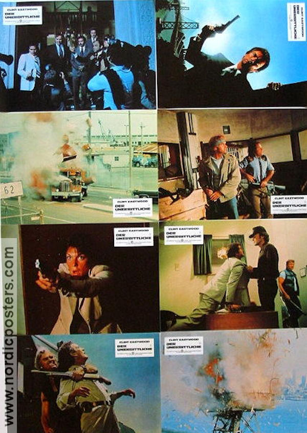 The Enforcer 1976 lobby card set Clint Eastwood Tyne Daly James Fargo Find more: Dirty Harry Bridges Guns weapons