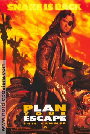 Escape From LA 1996 movie poster Kurt Russell Steve Buscemi Stacy Keach John Carpenter Motorcycles