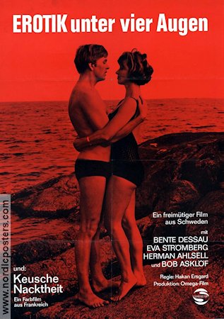 Erotik unter vier Augen 1965 movie poster Bente Dessau Håkan Ersgård