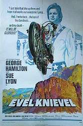 Evel Knievel 1971 movie poster Evel Knievel Rod Cameron Motorcycles Documentaries