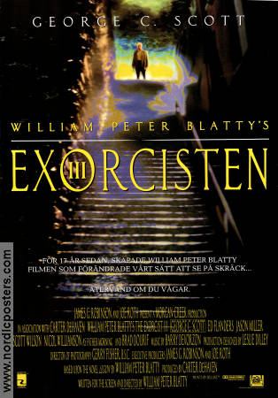 The Exorcist III 1990 movie poster George C Scott Ed Flanders Brad Dourif William Peter Blatty