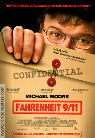 Fahrenheit 9 11 2004 movie poster George W Bush Ben Affleck Michael Moore Documentaries Politics