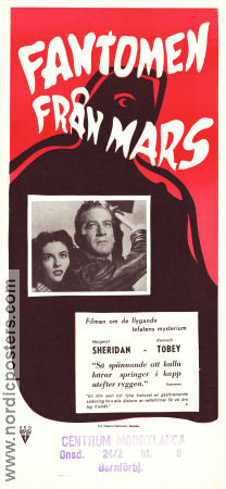 Fantomen från Mars 1951 poster Kenneth Tobey Margaret Sheridan James Arness Howard Hawks