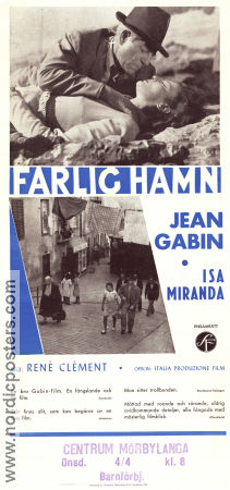 Le mura di Malapaga 1949 movie poster Jean Gabin Isa Miranda Vera Talchi Réné Clément