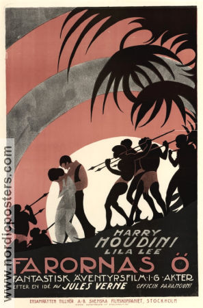 Terror Island 1920 movie poster Harry Houdini Jack Brammall Lila Lee James Cruze