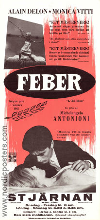 Feber 1962 poster Alain Delon Monica Vitti Francisco Rabal Michelangelo Antonioni