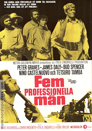 Un esercito di 5 uomin 1969 movie poster Bud Spencer Peter Graves James Daly Don Taylor