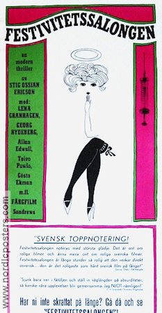 Festivitetssalongen 1965 movie poster Georg Rydeberg Lena Granhagen Allan Edwall Stig Ossian Ericson