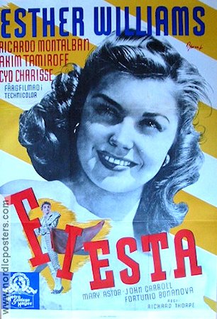 Fiesta 1947 movie poster Esther Williams Ricardo Montalban Akim Tamiroff Richard Thorpe Musicals