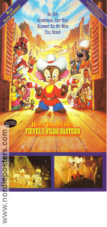 Fievel Goes West 1991 movie poster Don Bluth Animation