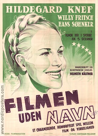 Film ohne Titel 1948 movie poster Hildegard Knef
