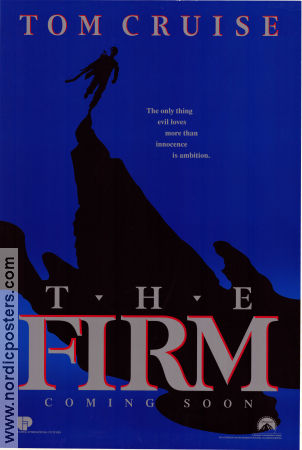 The Firm 1993 poster Tom Cruise Jeanne Tripplehorn Gene Hackman Sydney Pollack