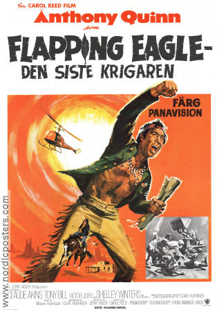 Flap 1970 movie poster Anthony Quinn Claude Akins Tony Bill Carol Reed
