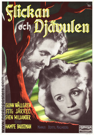 The Girl and the Devil 1944 poster Gunn Wållgren Hampe Faustman