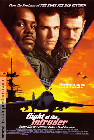 Flight of the Intruder 1991 movie poster Danny Glover Willem Dafoe John Milius Planes