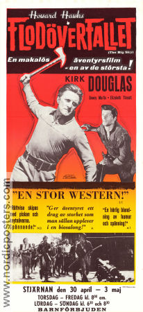 Flodöverfallet 1952 poster Kirk Douglas Dewey Martin Elizabeth Threatt Howard Hawks