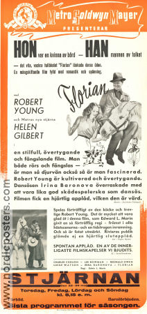 Florian 1940 movie poster Robert Young Helen Gilbert Charles Coburn Edwin L Marin