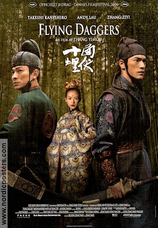 Shi mian mai fu 2004 movie poster Ziyi Zhang Takeshi Kaneshiro Andy Lau Zhang Yimou Asia Martial arts