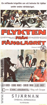 Flykten från fånglägret 1974 poster Lars Bloch George Manes Rosemarie Lindt Klaus Kinsky Joe D´Amato