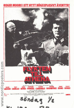 Escape to Athena 1979 movie poster Roger Moore Telly Savalas David Niven George P Cosmatos