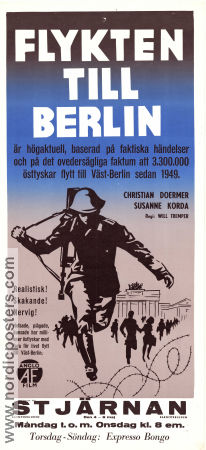 Flykten till Berlin 1961 poster Christian Doermer Susanne Korda Narziss Sokatscheff Will Tremper Politik