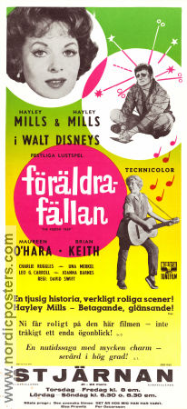 Föräldrafällan 1961 poster Hayley Mills Maureen O´Hara Brian Keith David Swift