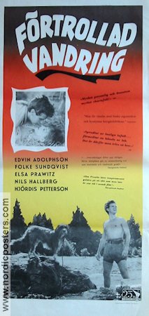 Förtrollad vandring 1954 movie poster Edvin Adolphson Elsa Prawitz Arne Mattsson Dogs