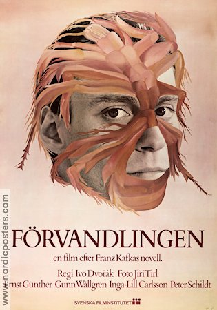 Förvandlingen 1975 movie poster Ernst Günther Peter Schildt Writer: Franz Kafka