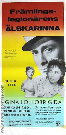 Le Grand Jeu 1955 movie poster Gina Lollobrigida