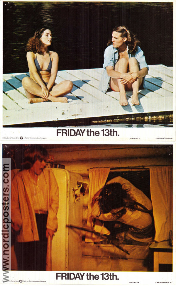 Friday the 13th 1980 lobby card set Betsy Palmer Adrienne King Sean S Cunningham